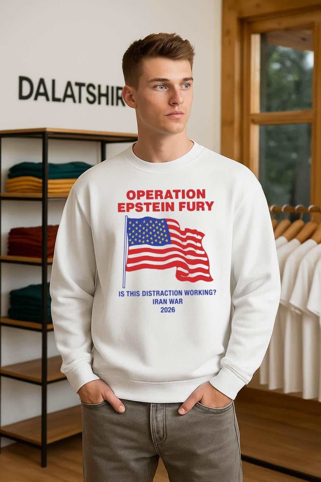 Operation Epstein Fury Is This Distraction Working USA flag shirt