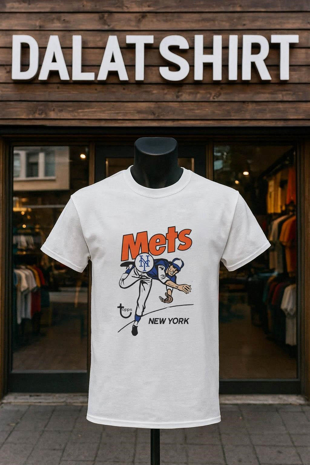 Topps Mets New York Pitcher NY Logo Graphic shirt