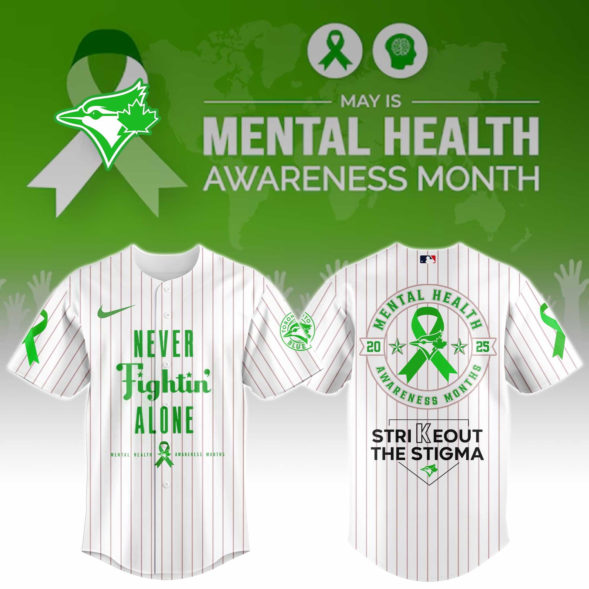 Toronto Blue Jays Mental Health Awareness Week Jersey