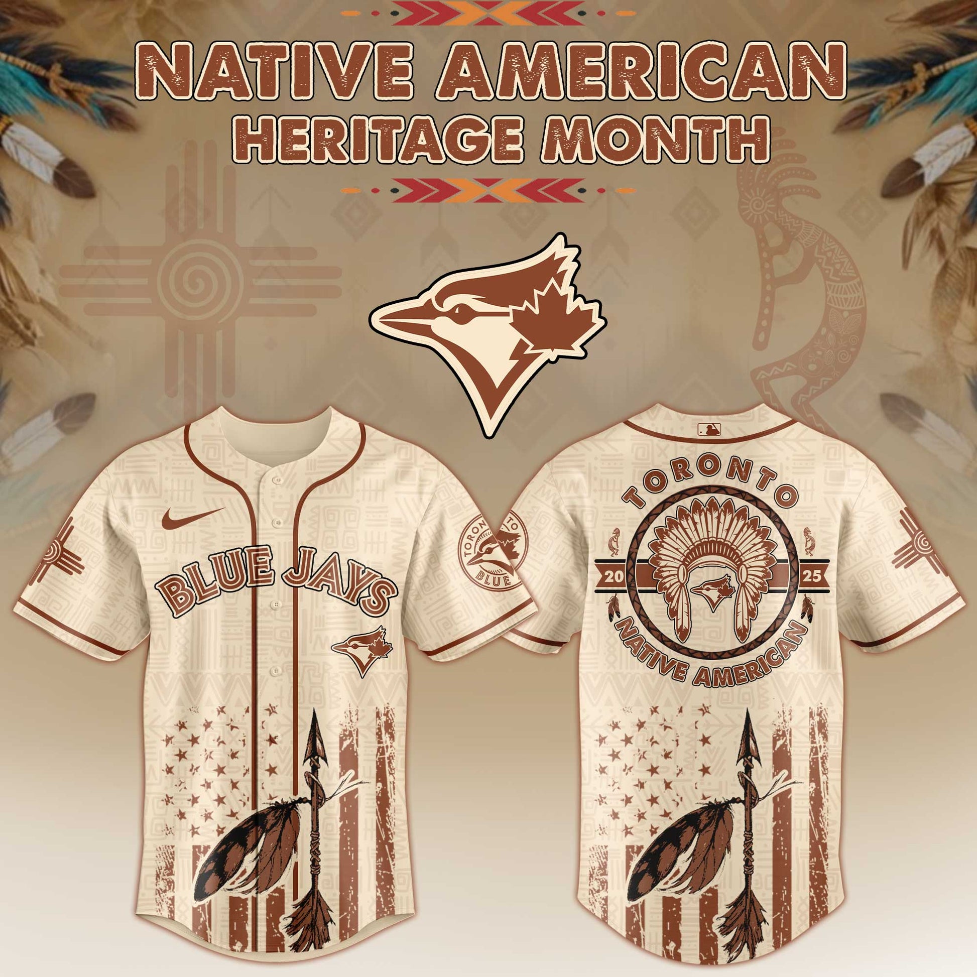 Toronto Blue Jays Native American Heritage Month Jersey 2025