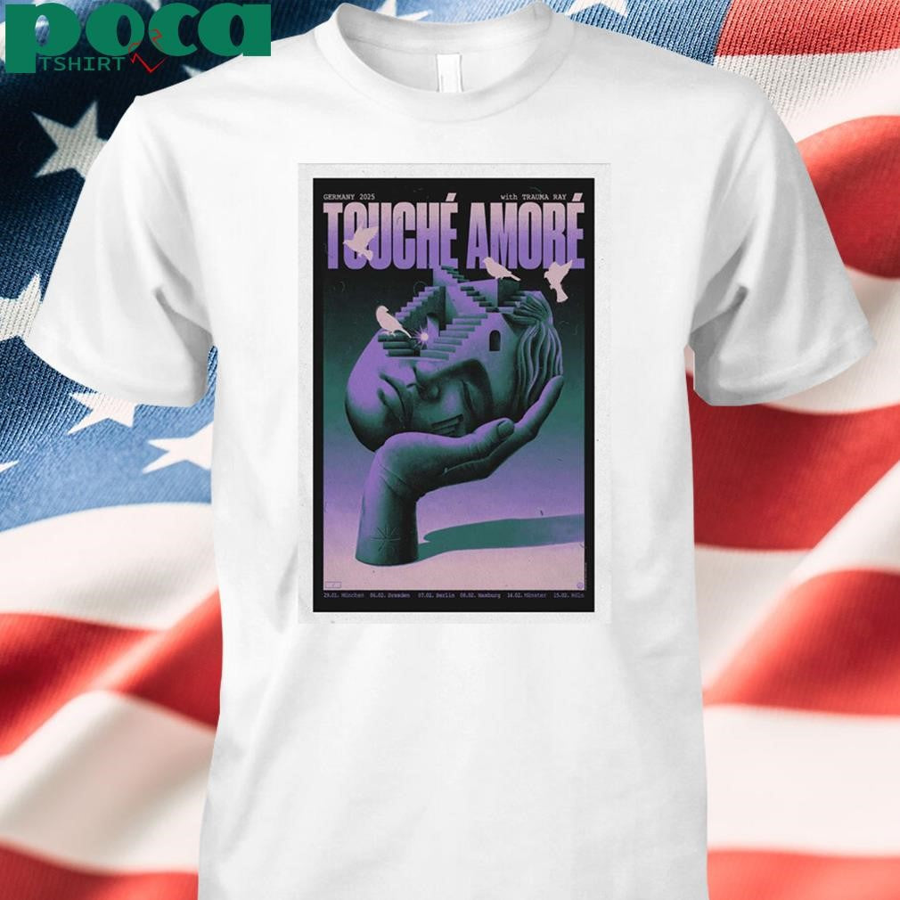 Touche Amore Germany 2025 Tour Unisex T-shirt