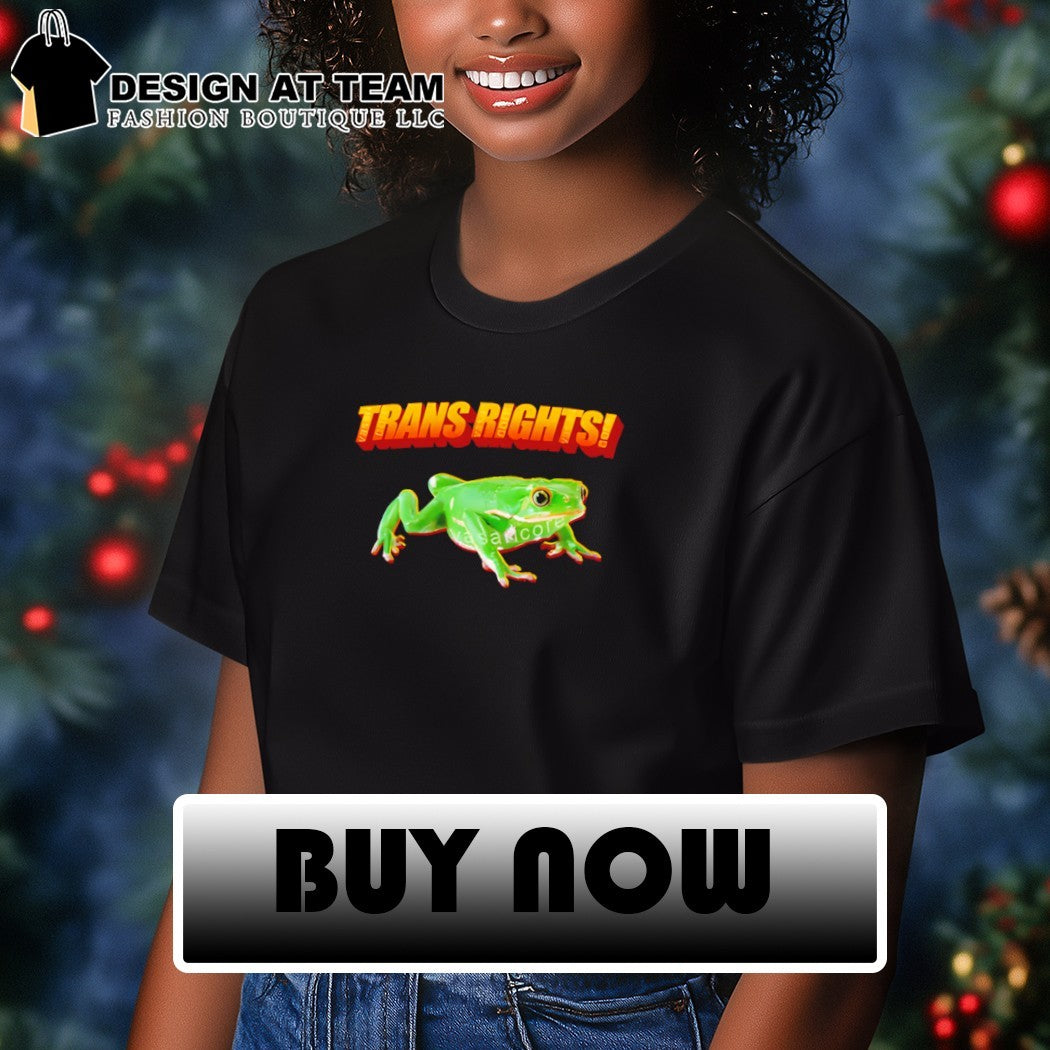 Trans rights frog shirt