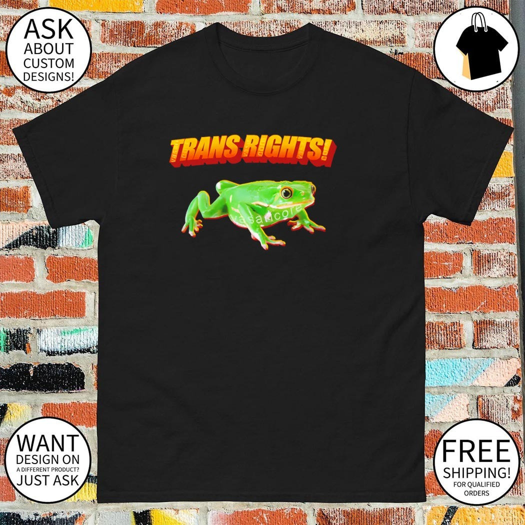 Trans rights frog shirt