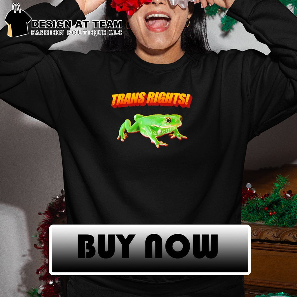 Trans rights frog shirt