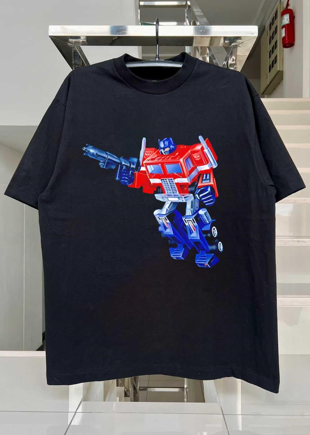 Transformers Optimus Prime Aiming His Ion Blaster Retro Action shirt