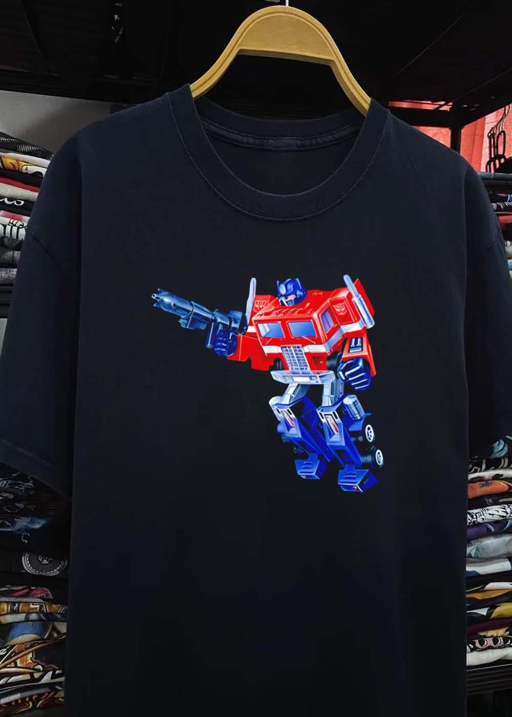 Transformers Optimus Prime Aiming His Ion Blaster Retro Action shirt