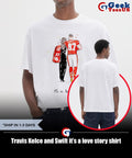 Travis Kelce and Swift it’s a love story shirt