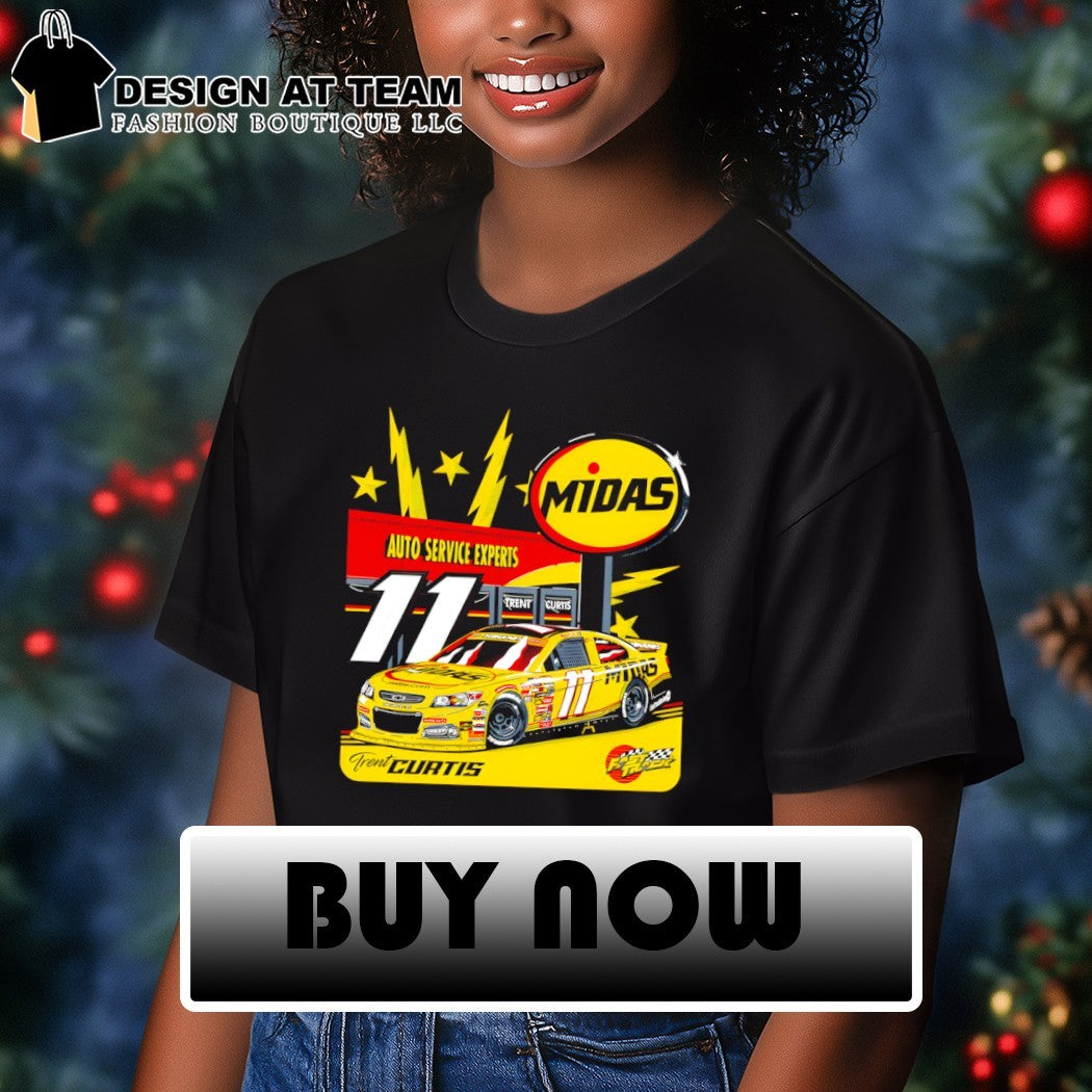 Trent Curtis Fast Track Chevrolet 11 Midas Racing Auto Service Axperts shirt