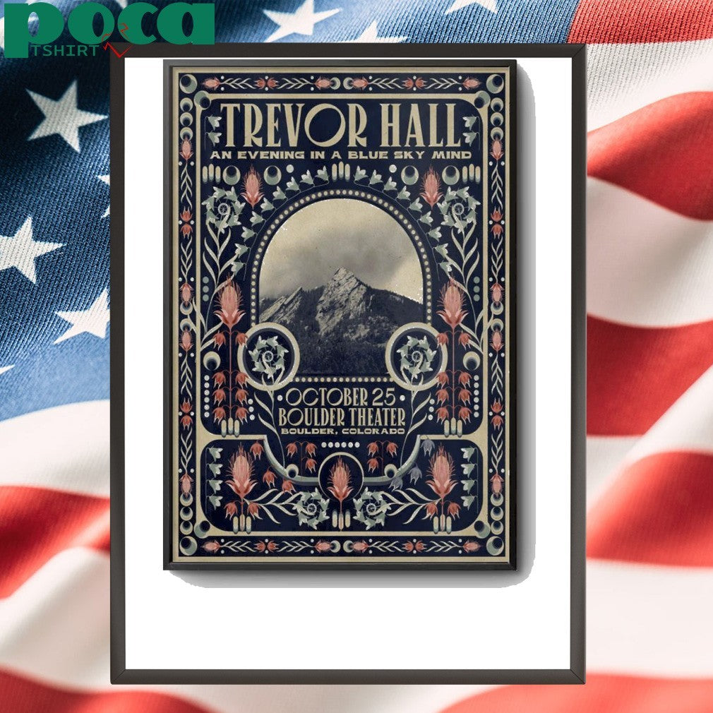 Trevor Hall Oct 25 2025 In Boulder CO Poster shirt