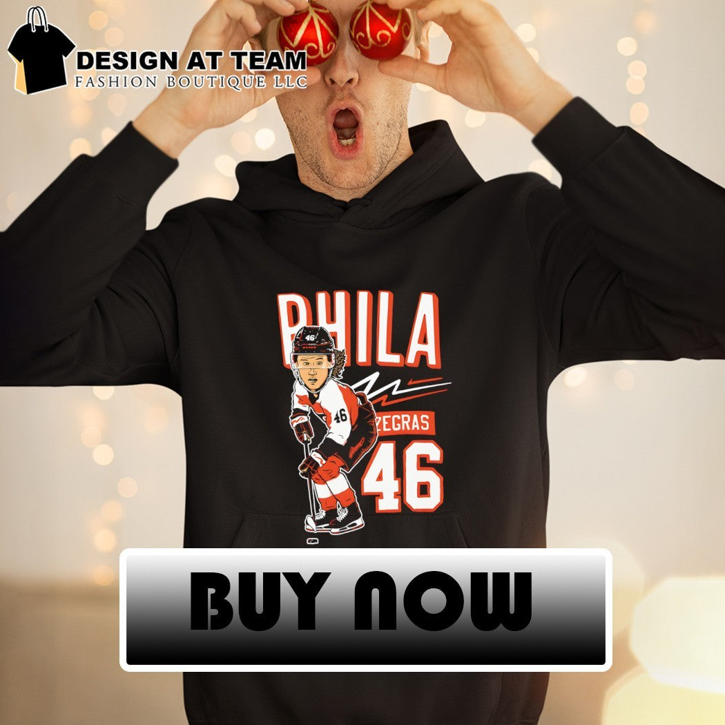 Trevor Zegras caricature 46 Philadelphia Flyers NHL Hockey 2026 shirt