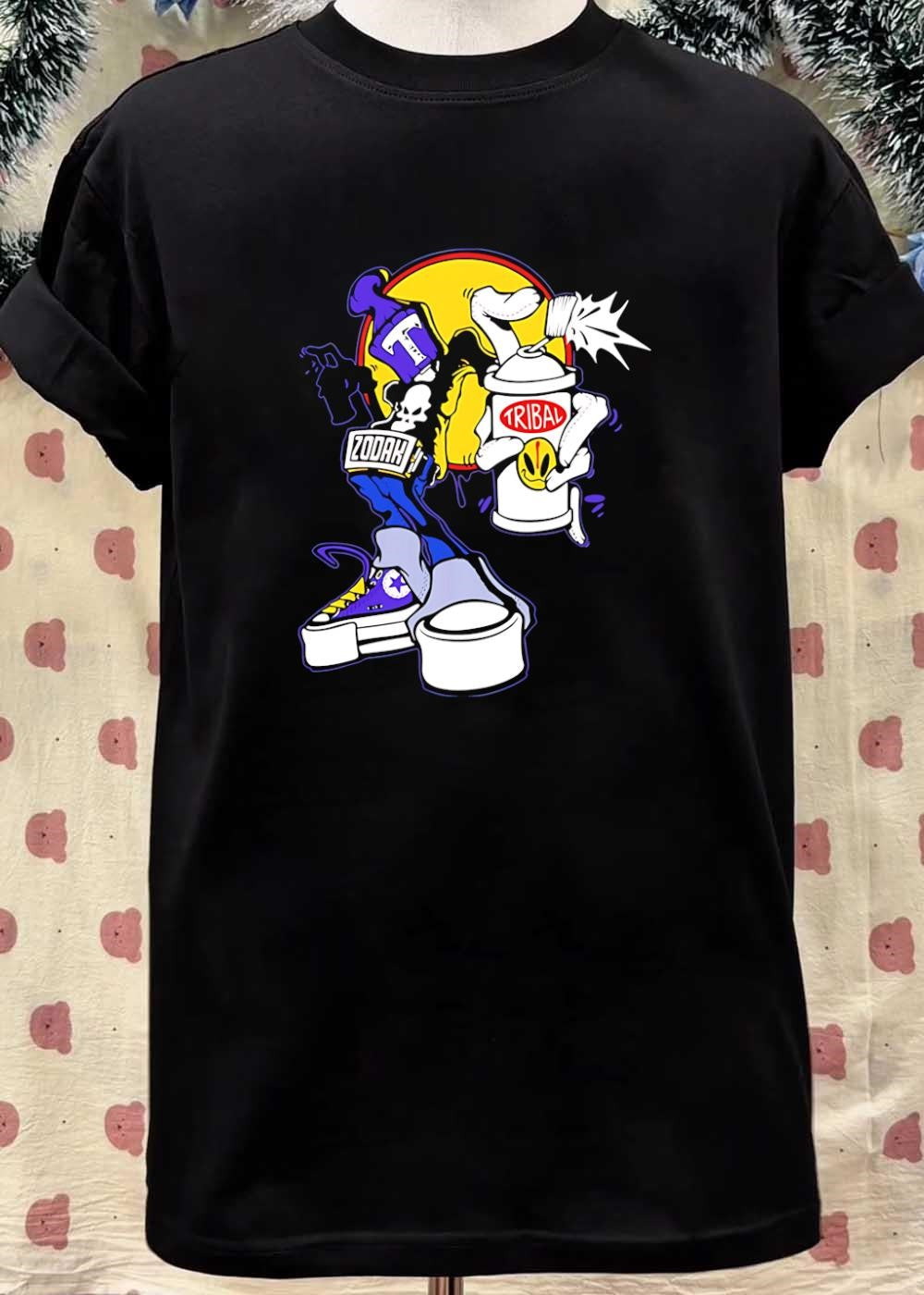 Tribal Zodak Graffiti Artist Streetwear Graphic T-Shirt
