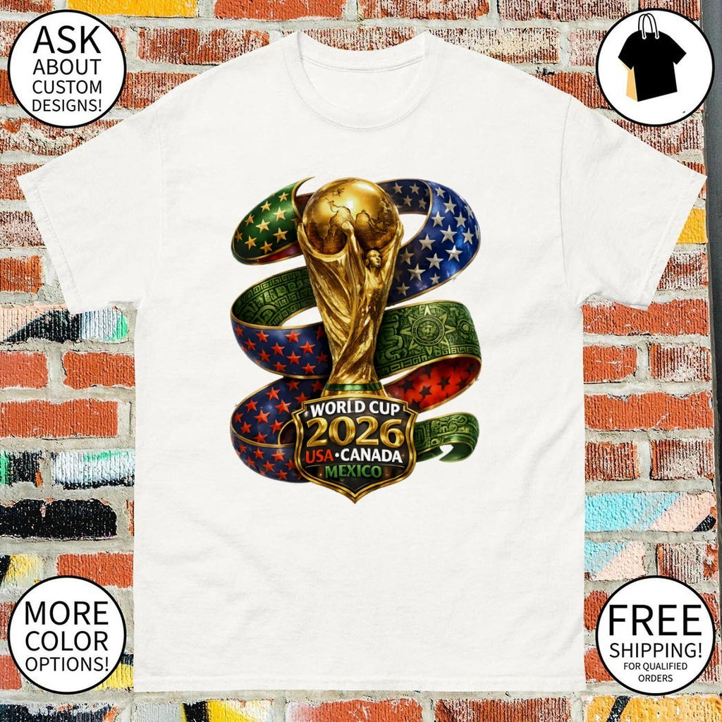 Trophy World Cup 2026 USA Canada Mexico National shirt