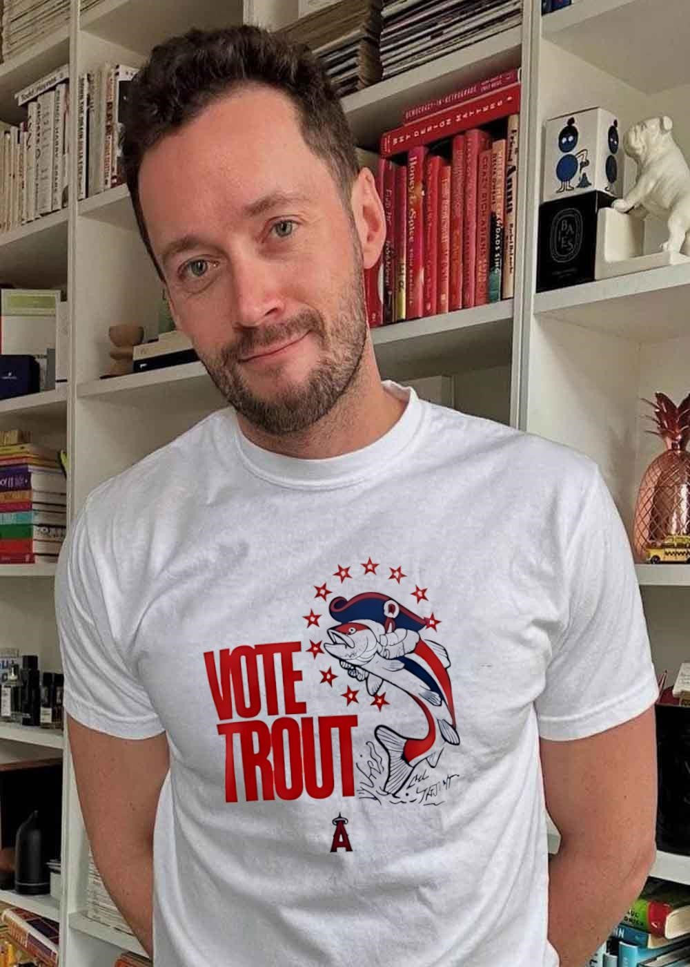 Trout Signature Vote for Mike Trout Angels T-Shirt