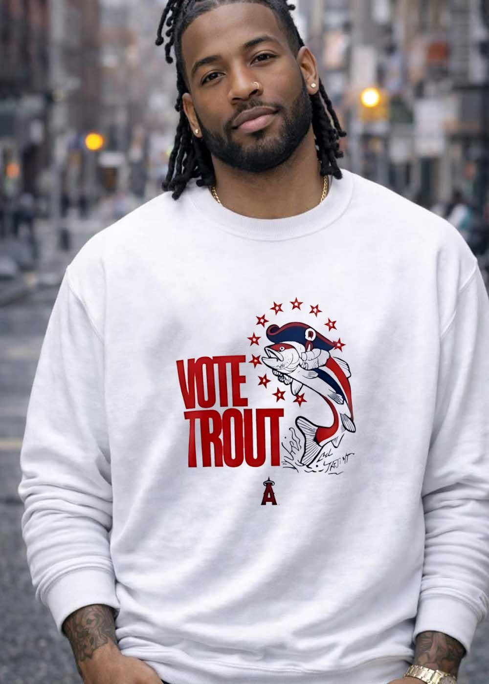 Trout Signature Vote for Mike Trout Angels T-Shirt
