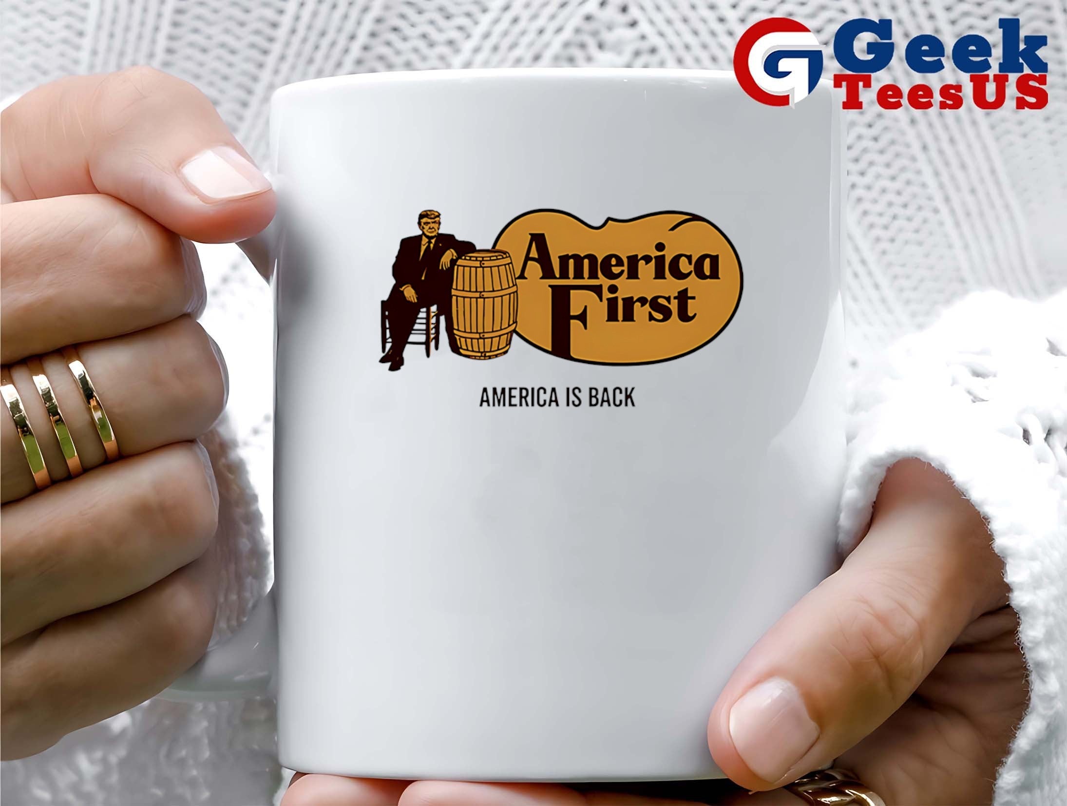 Trump Cracker Barrel America First America is back logo shirt