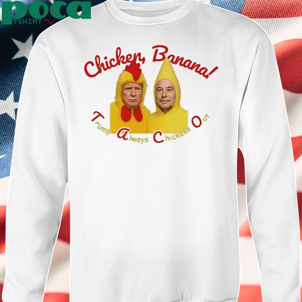 Trump Elon Musk Taco Always Chickens Out Shirt