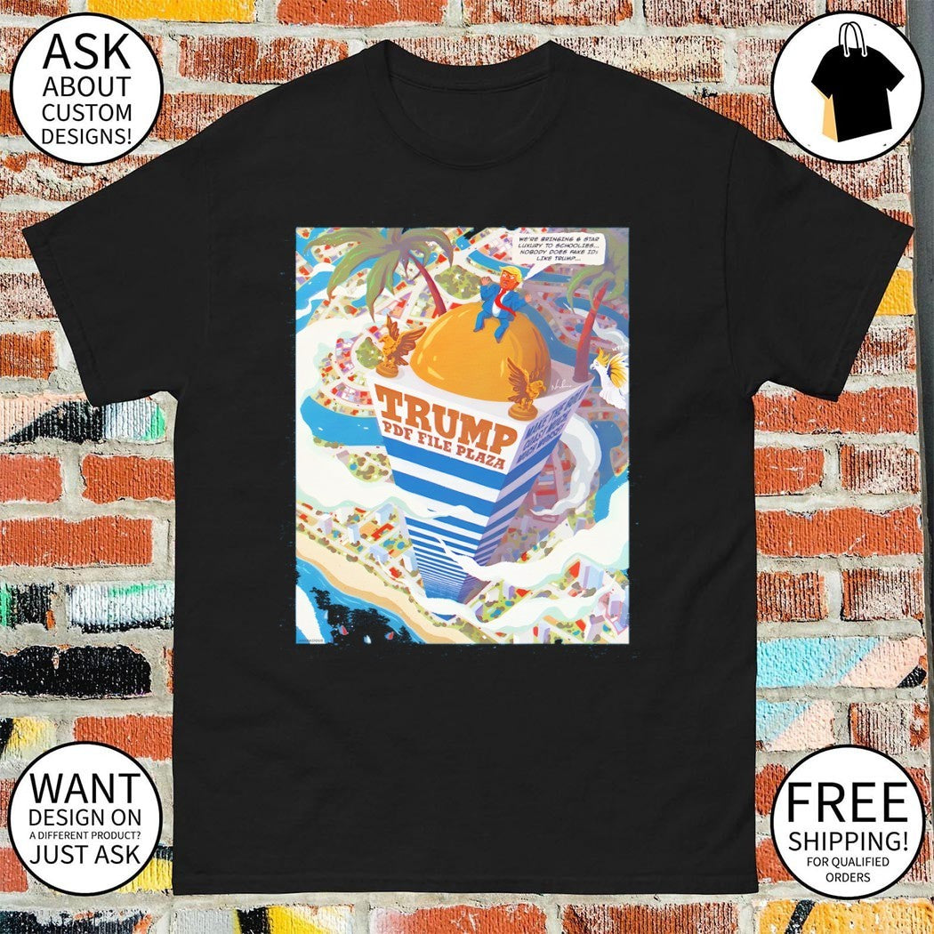 Trump PDF file plaza we’re bringing star luxury to schoolies nobody does fake ids like shirt