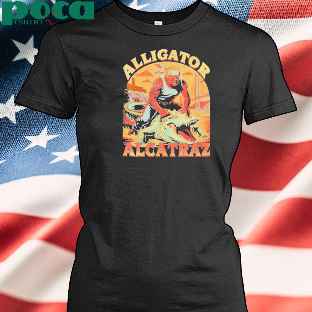 Trump riding Alcatraz Alligator 2025 shirt
