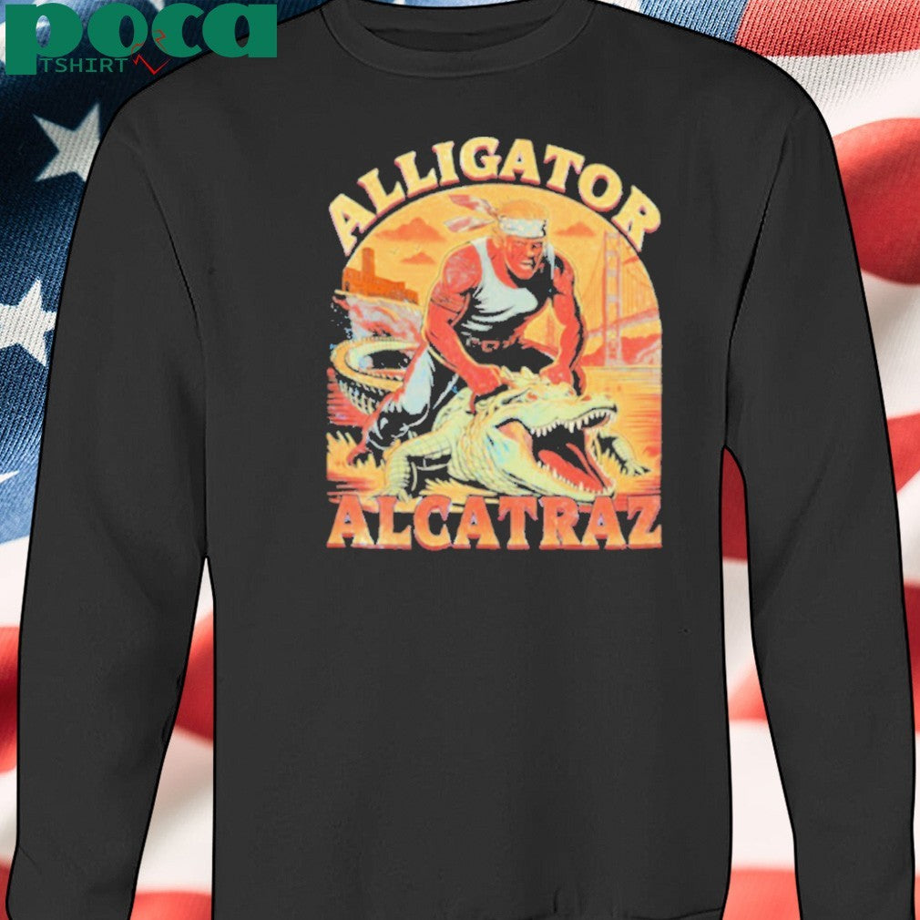 Trump riding Alcatraz Alligator 2025 shirt
