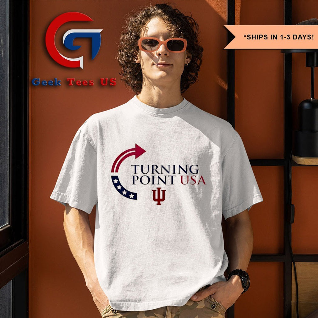 Turning Point USA Indiana University Bloomington logo shirt