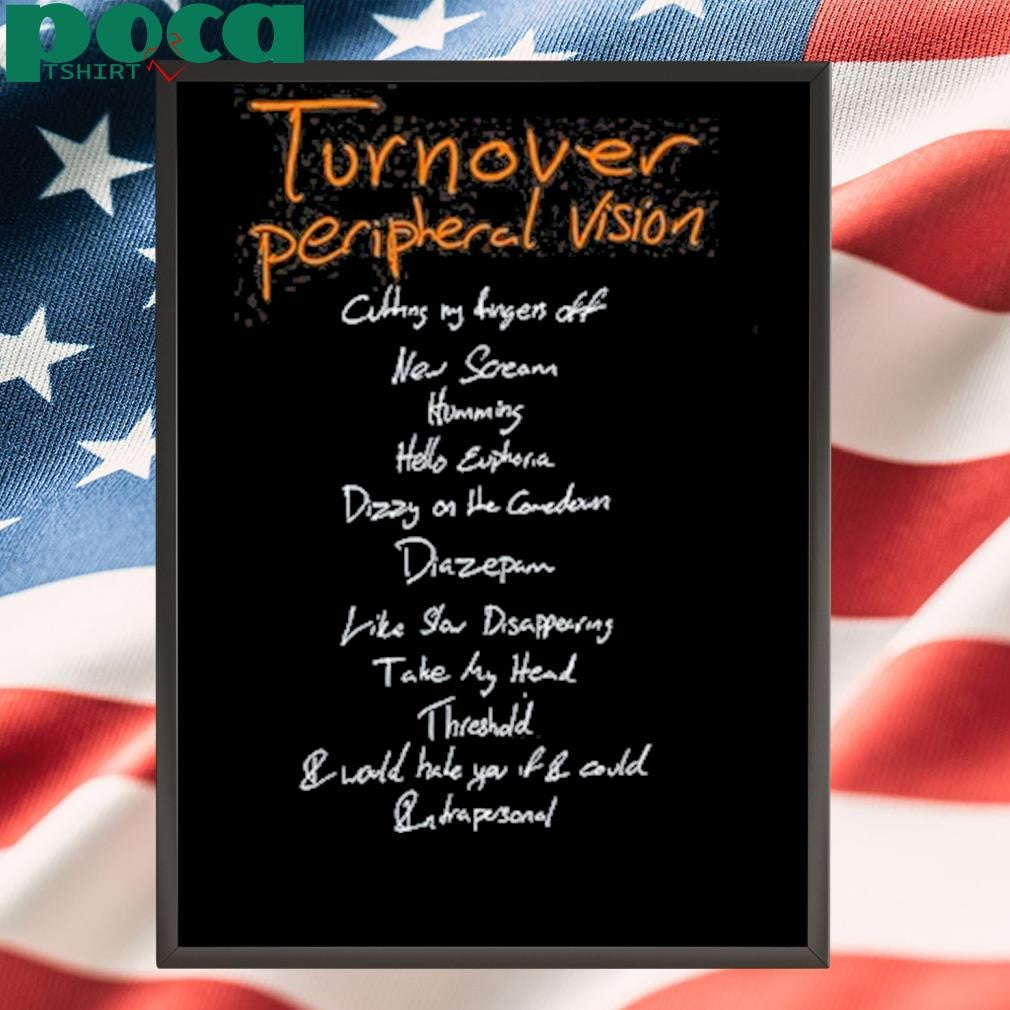 Turnover Peripheral Vision 10 Year Anniversary Album New T-Shirt