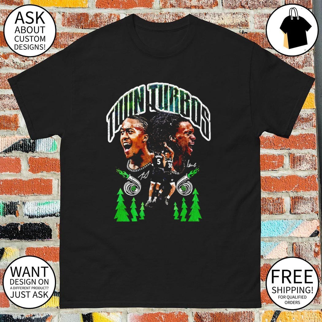Twin Turbos Minnesota Timberwolves Basketball signatures shirt