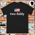 Two Fiddy American flag shirt