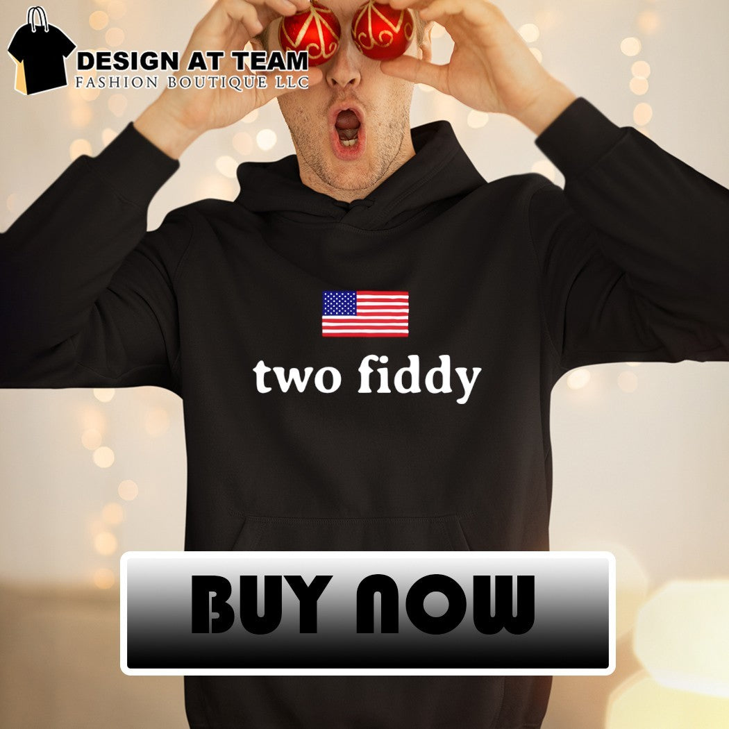 Two Fiddy Crusher Lite Shrunken American flag shirt