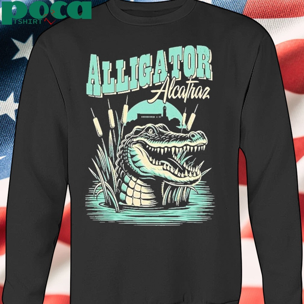 Two Sided Everglades Florida Alligator Alcatraz Shirt
