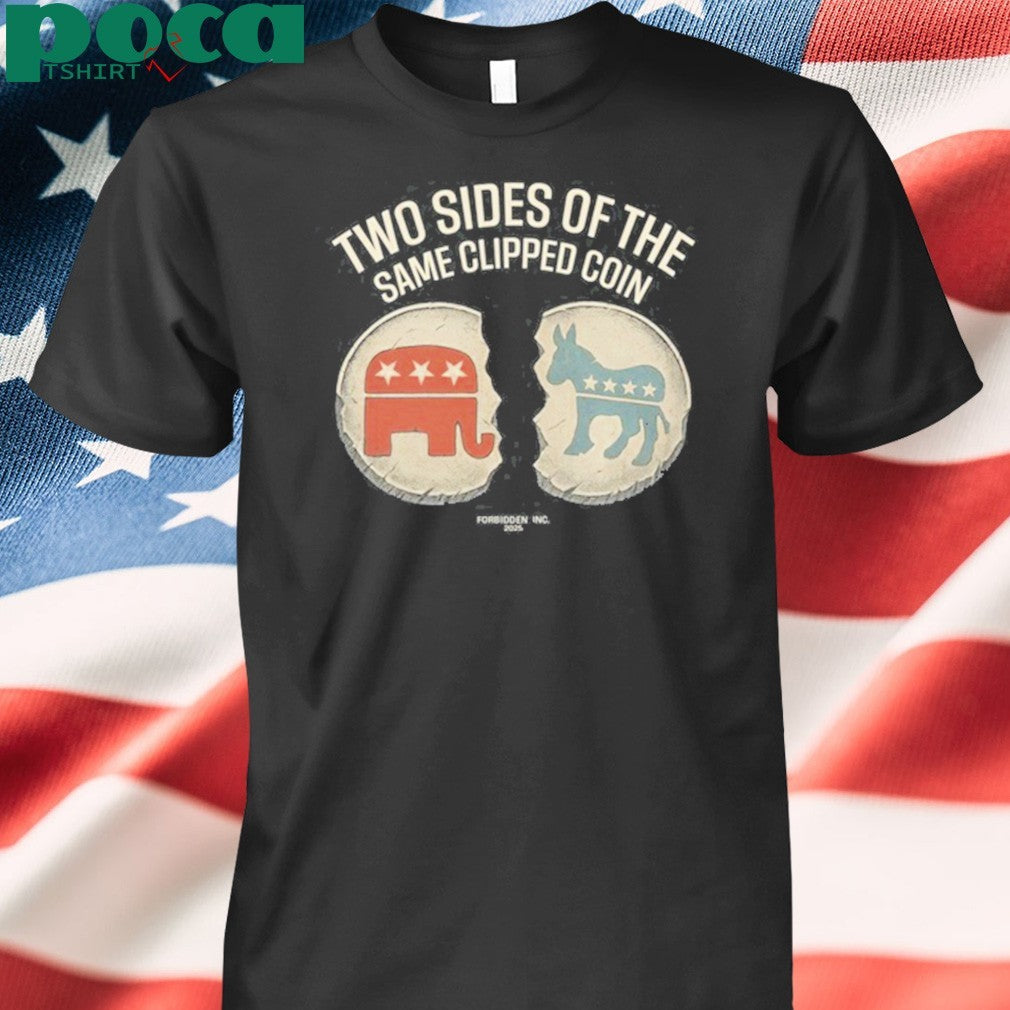 Two Sides Of The Same Clipped Coin T-Shirt