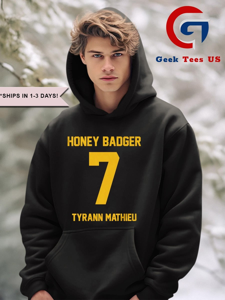 Tyrann Mathieu Honey Badger 7 LSU Football shirt