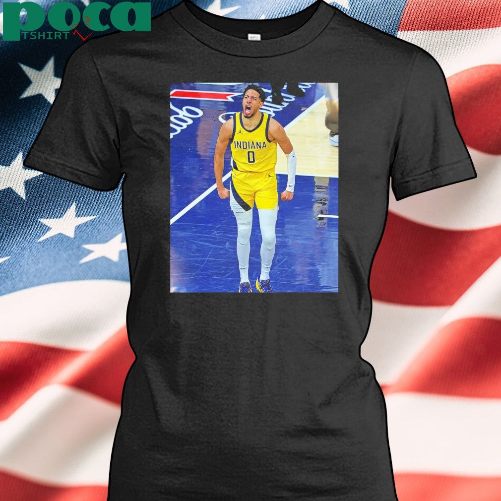 Tyrese Haliburton Indiana Pacers Game Frames T-Shirt