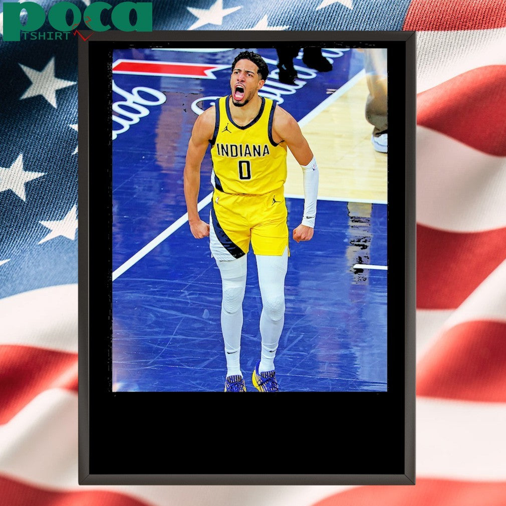 Tyrese Haliburton Indiana Pacers Game Frames T-Shirt