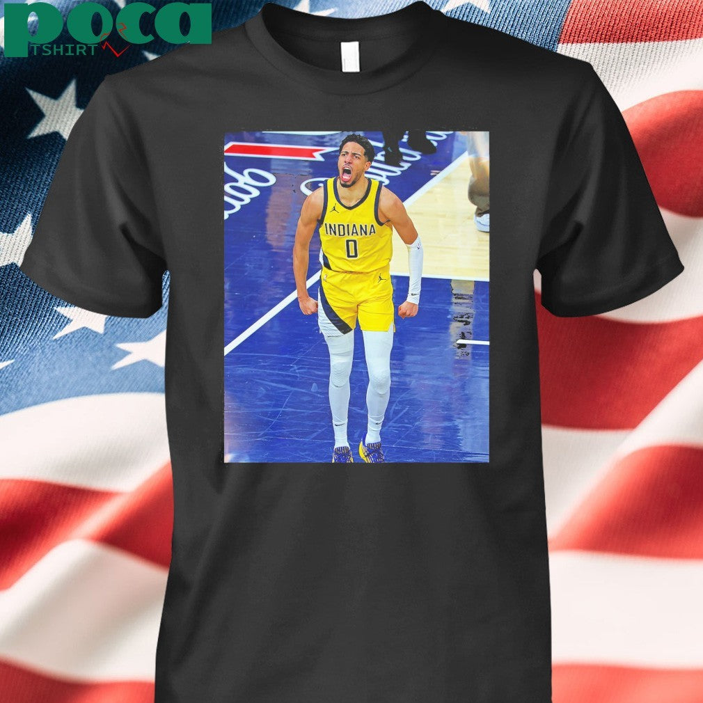 Tyrese Haliburton Indiana Pacers Game Frames T-Shirt