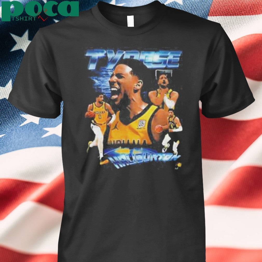 Tyrese Haliburton Indiana Pacers NBA Basketball Player graphic shirt