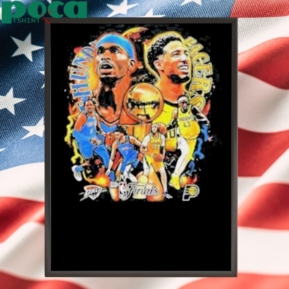 Tyrese Haliburton and SGA Indiana Pacers vs OKC Thunder the NBA Finals 2025 graphic shirt