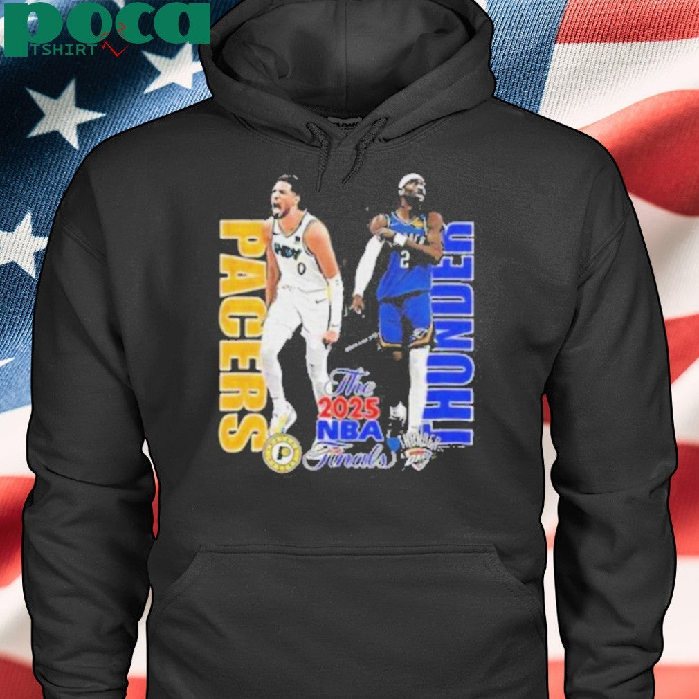 Tyrese Haliburton and Shai Gilgeous Alexander Pacers vs Thunder the NBA Finals 2025 shirt