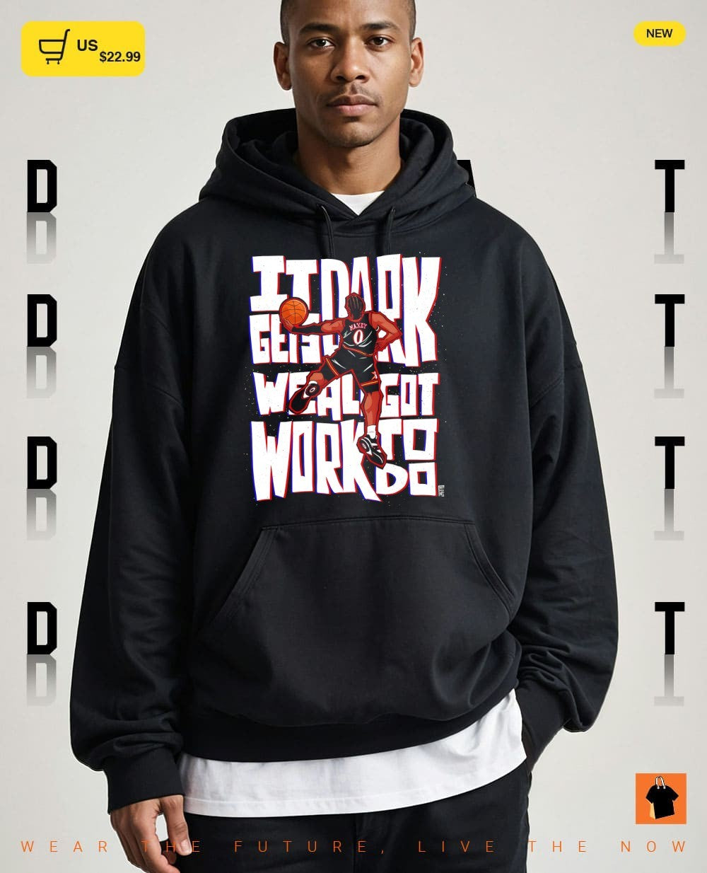 Tyrese Maxey Philadelphia 76ers Basketball it dark gets weak got work to do shirt