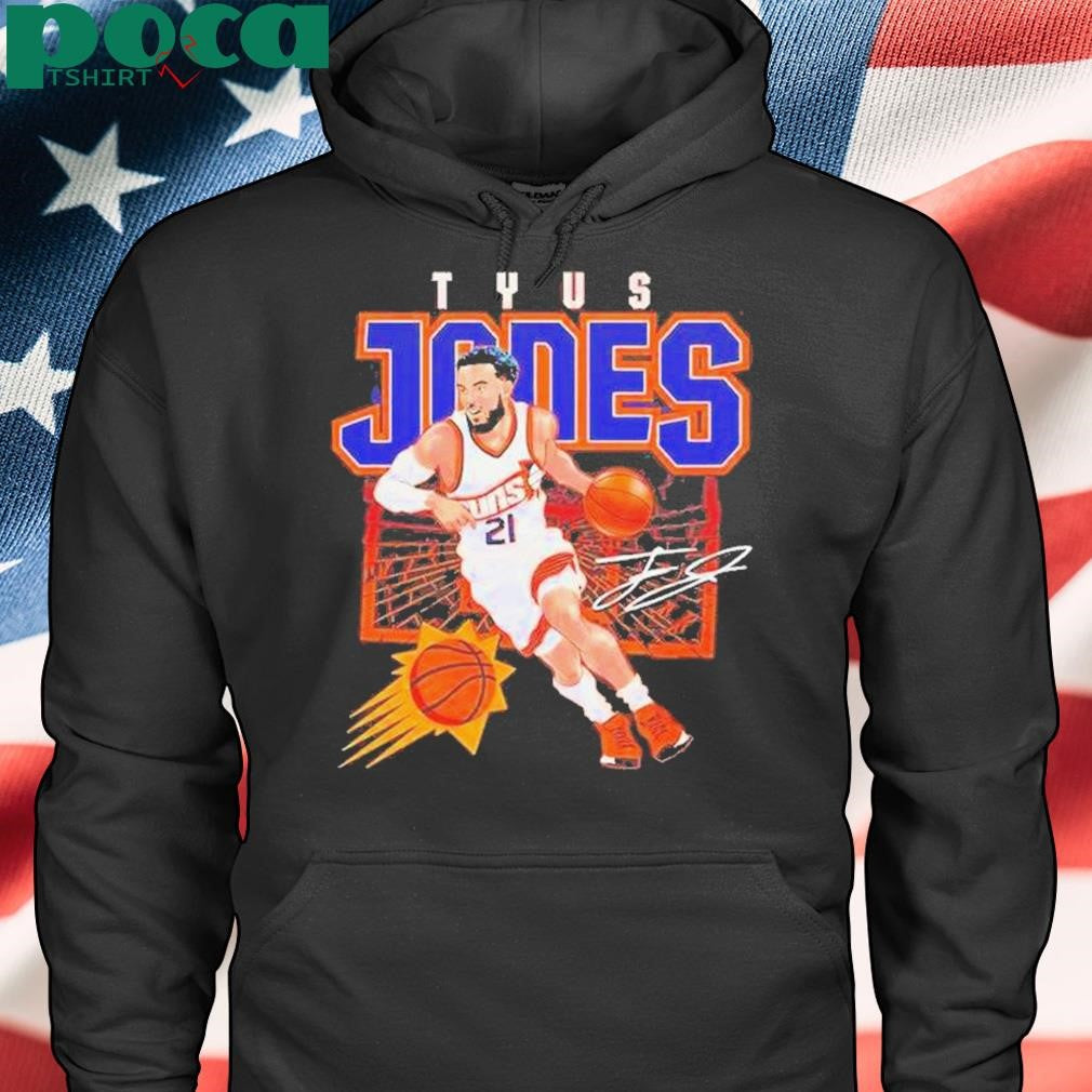 Tyus Jones Phoenix Suns Nba Basketball Shattered Signature Vintage Shirt