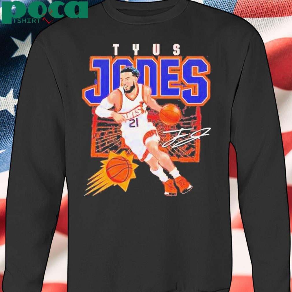 Tyus Jones Phoenix Suns Nba Basketball Shattered Signature Vintage Shirt