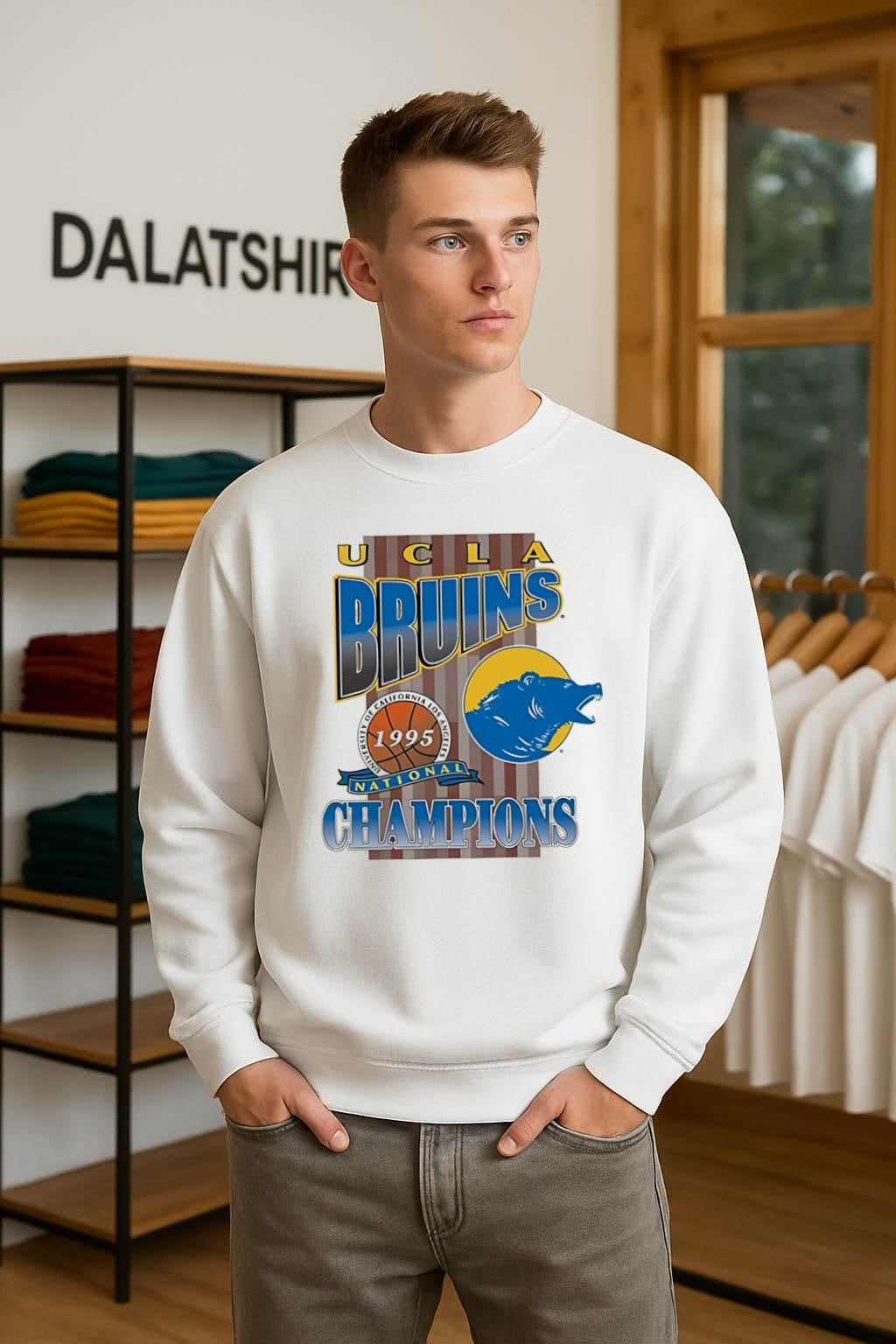 UCLA Bruins 1995 University of California Los Angeles National Champions Bear shirt