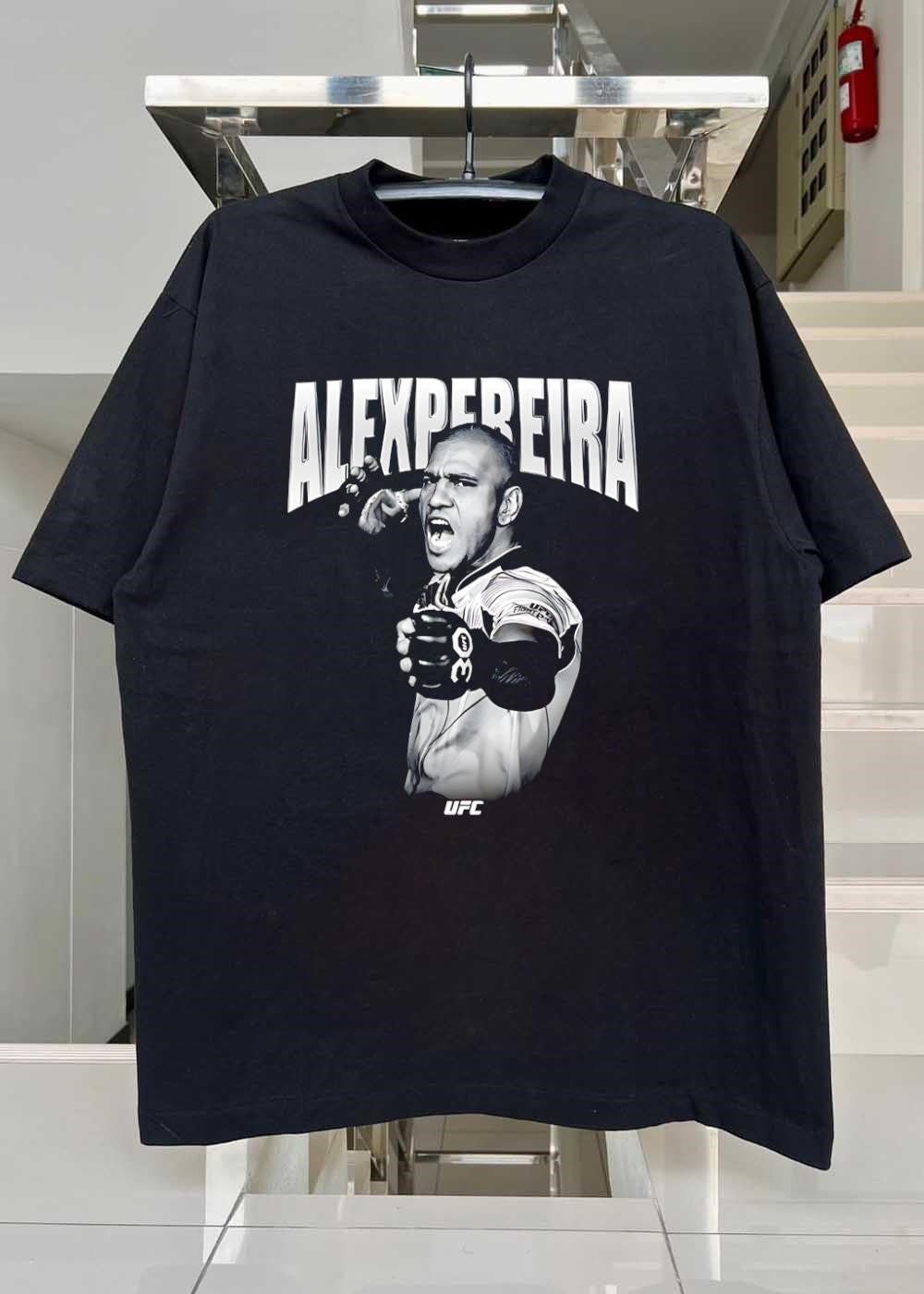 UFC Apparel Alex Pereira Shouting and Punching into the Camera UFC shirt