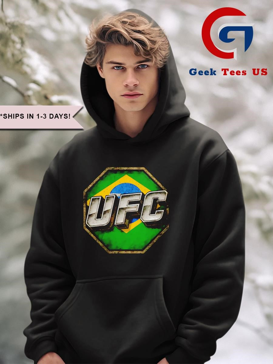 UFC Brazil flag logo shirt