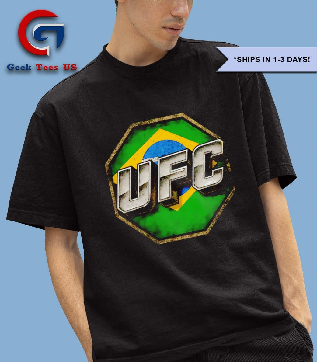 UFC Brazil flag logo shirt