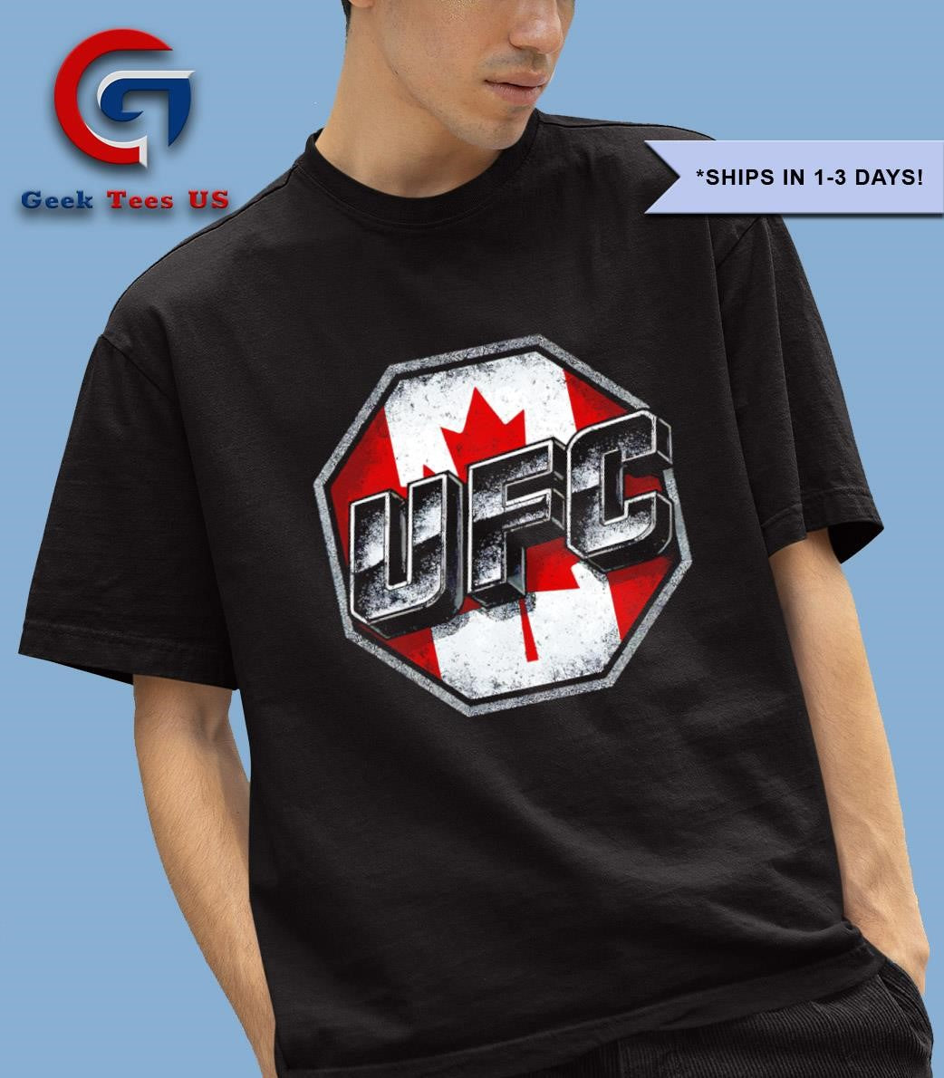 UFC Canada flag logo shirt