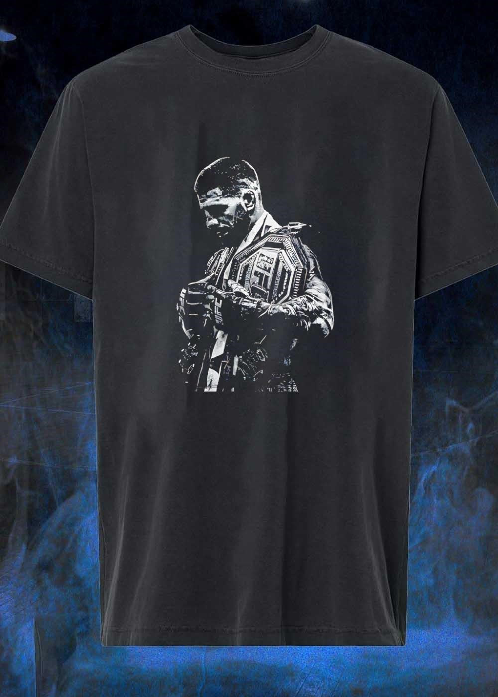 UFC Champion Title Holder Black and White UFC Shirt