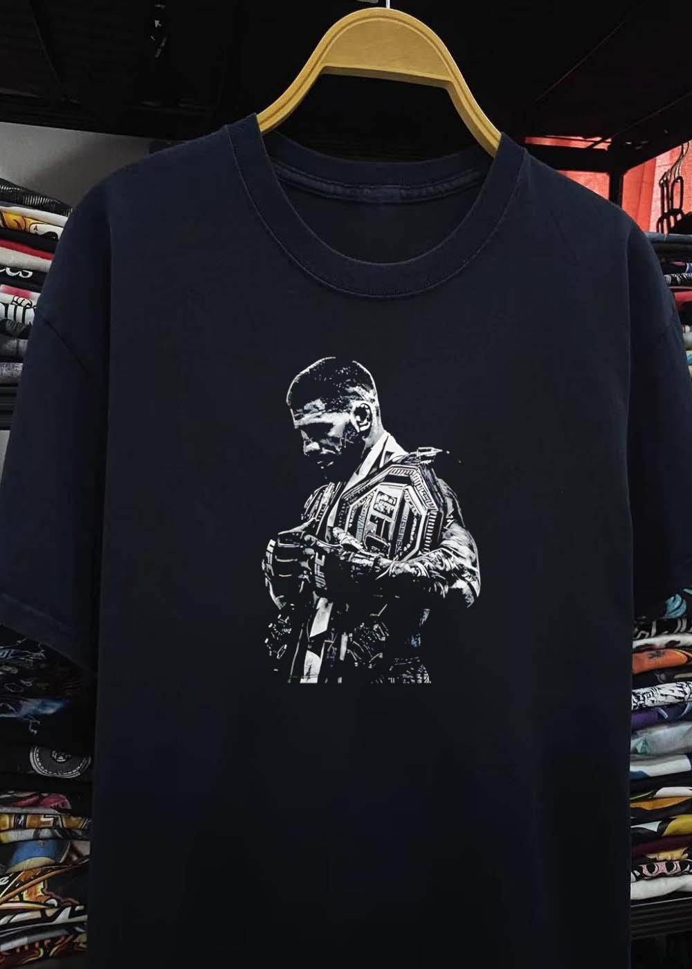 UFC Champion Title Holder Black and White UFC Shirt