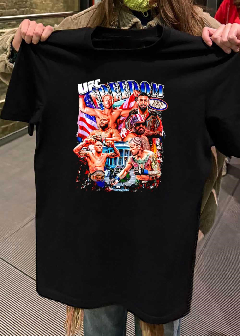 UFC Freedom 250 White House Mixed Martial Arts Fighters Graphic shirt