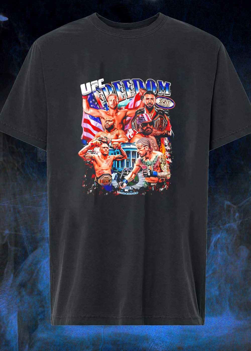 UFC Freedom 250 White House Mixed Martial Arts Fighters Graphic shirt