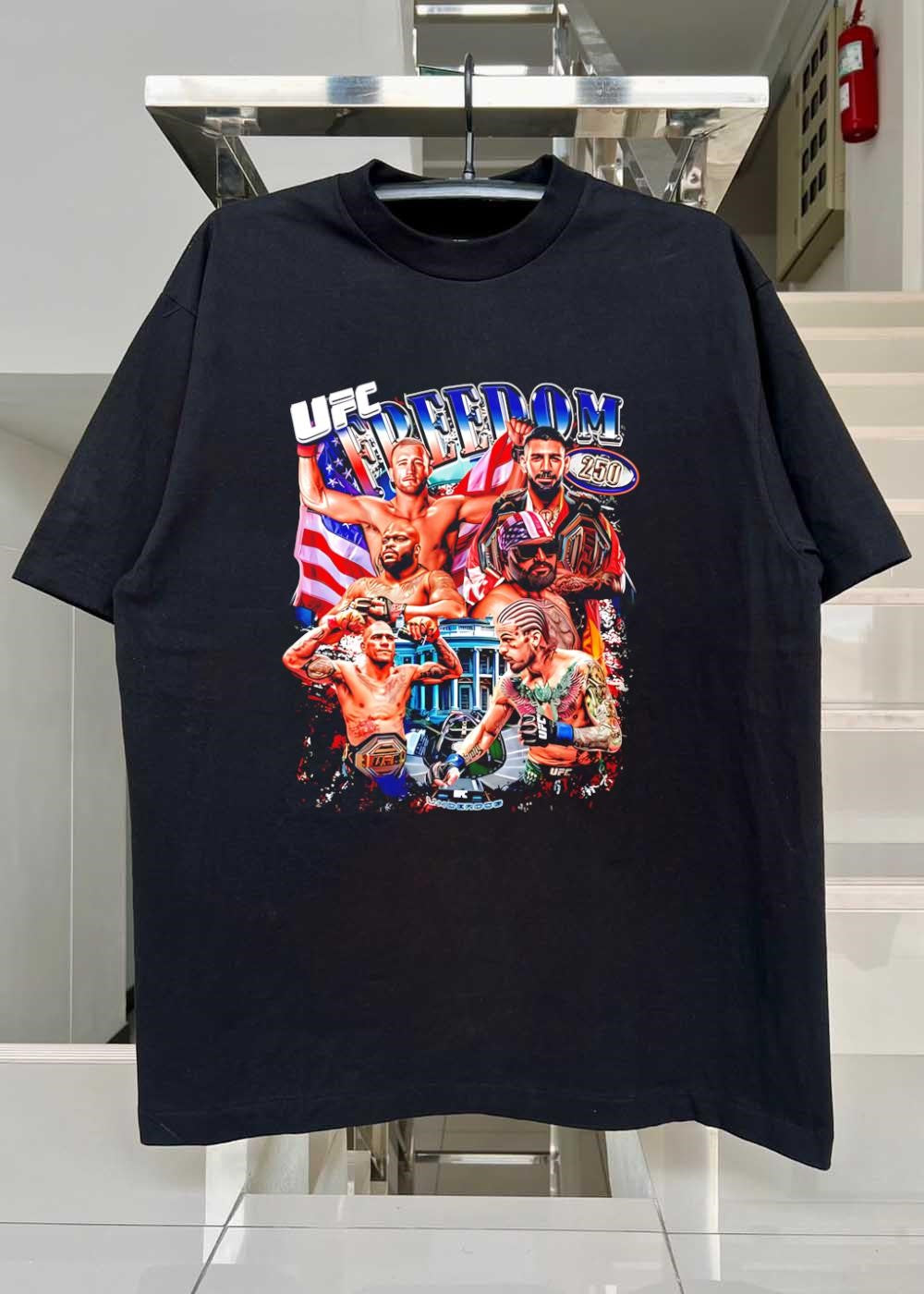 UFC Freedom 250 White House Mixed Martial Arts Fighters Graphic shirt